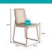 Conjunto Sala de Jantar 4 Cadeiras Varese Carraro Petra e Rosê