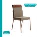 Conjunto Sala de Jantar 4 Cadeiras Veneza Petra Rosê Carraro
