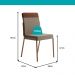 Conjunto Sala de Jantar 4 Cadeiras Veneza Petra Rosê Carraro