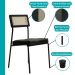 Conjunto Sala de Jantar 4 Cadeiras Virginia Carraro Nogal