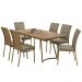 Conjunto Sala de Jantar 6 Cadeiras Aurelia Carraro Carvalho Dourado