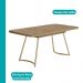 Conjunto Sala de Jantar 6 Cadeiras Aurelia Carraro Carvalho Dourado