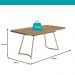 Conjunto Sala de Jantar 6 Cadeiras Aurelia Carraro Carvalho Dourado