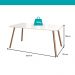 Conjunto Sala de Jantar 6 Cadeiras Barcelona Carraro Gelo Areia Rosê