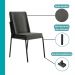 Conjunto Sala de Jantar 6 Cadeiras Boston Carraro Nogal Preto