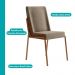 Conjunto Sala de Jantar 6 Cadeiras Boston Carraro Nogal Rosê