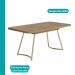Conjunto Sala de Jantar 6 Cadeiras Cannes Carraro Carvalho Dourado