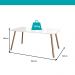 Conjunto Sala de Jantar 6 Cadeiras Capri Carraro Off White e Rosê