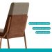 Conjunto Sala de Jantar 6 Cadeiras Capri Carraro Off White e Rosê