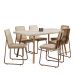 Conjunto Sala de Jantar 6 Cadeiras Catânia Carraro Petra e Rosê