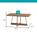 Conjunto Sala de Jantar 6 Cadeiras Meg Carraro Nogal