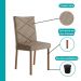 Conjunto Sala de Jantar 6 Cadeiras Meg Carraro Nogal
