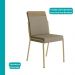 Conjunto Sala de Jantar 6 Cadeiras Paris Carraro Carvalho Dourado