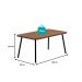 Conjunto Sala de Jantar 6 Cadeiras Parma Carraro Nogal e Preto
