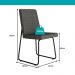Conjunto Sala de Jantar 6 Cadeiras Parma Carraro Nogal e Preto