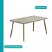 Conjunto Sala de Jantar 6 Cadeiras Parma Carraro Petra e Rosê