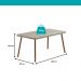 Conjunto Sala de Jantar 6 Cadeiras Parma Carraro Petra e Rosê