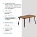 Conjunto Sala de Jantar 6 Cadeiras San Paolo Carraro Nog Pre