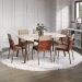 Conjunto Sala de Jantar 6 Cadeiras San Paolo Carraro Petra e Rosê