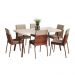 Conjunto Sala de Jantar 6 Cadeiras San Paolo Carraro Petra e Rosê