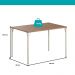 Conjunto Sala de Jantar 6 Cadeiras Valencia Carraro Branco Prata