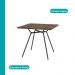 Conjunto Sala de Jantar Fortaleza Preto Mesa e 4 Cadeiras Carraro