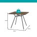 Conjunto Sala de Jantar Fortaleza Preto Mesa e 4 Cadeiras Carraro