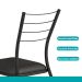 Conjunto Sala de Jantar Fortaleza Preto Mesa e 4 Cadeiras Carraro