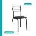 Conjunto Sala de Jantar Fortaleza Preto Mesa e 4 Cadeiras Carraro