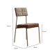 Conjunto Sala de Jantar Loanda 6 Cadeiras Carraro Areia/Rose/Nogal
