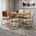 Conjunto Sala de Jantar Mesa e 6 Cadeiras Fênix Carraro Rose
