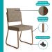 Conjunto Sala de Jantar Mesa e 6 Cadeiras Fênix Carraro Rose