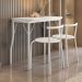 Conjunto Sala de Jantar Palermo Branco Mesa e 2 Banquetas Carraro