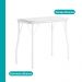 Conjunto Sala de Jantar Palermo Branco Mesa e 2 Banquetas Carraro