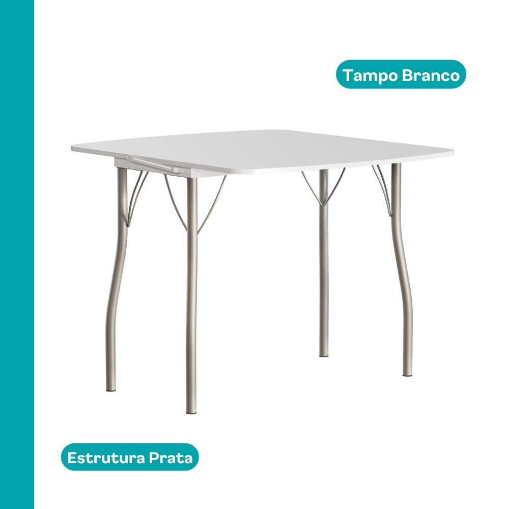 Conjunto Sala de Jantar Palermo com Mesa e 2 Cadeiras 2999 Carraro