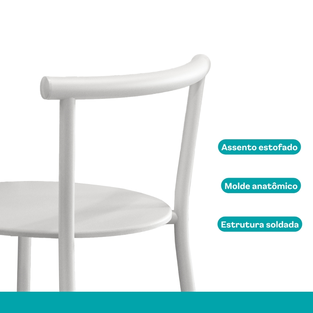 Conjunto Sala de Jantar Palermo com Mesa e 2 Cadeiras 2999 Carraro