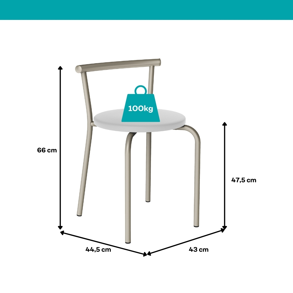 Conjunto Sala de Jantar Palermo com Mesa e 4 Cadeiras 2999 Carraro