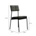 Conjunto Sala de Jantar Sydney 4 Cadeiras Carraro Grafite/Preto/Nogal