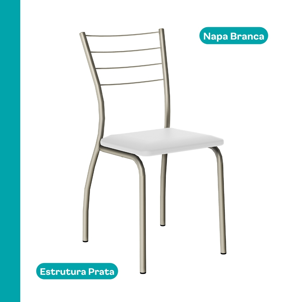 Conjunto Sala de Jantar Tallim com Mesa e 2 Cadeiras 2999 Carraro