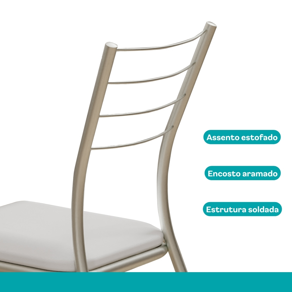 Conjunto Sala de Jantar Tallim com Mesa e 2 Cadeiras 2999 Carraro
