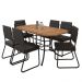 Conjunto Sala de Jantar com Mesa e 6 Cadeiras Fenix Carraro