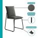 Conjunto de Sala de Jantar 6 Cadeiras Chloe Carraro Nogal Preto