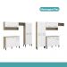 Cozinha Compacta Arizona Classic Carvalho com Branco Carraro