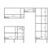 Cozinha Compacta Arizona Classic Carvalho com Preto Carraro