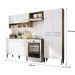 Cozinha Compacta Arizona Classic Com Armário E Balcão Carraro - Carvalho/Branco