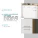 Cozinha Compacta Arizona Classic Com Armário E Balcão Carraro - Carvalho/Branco