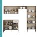 Cozinha Compacta Arizona Glam Carvalho com Branco Carraro