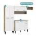 Cozinha Compacta Arizona Glam Carvalho com Branco Carraro