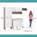 Cozinha Compacta Arizona Glam Carvalho com Branco Carraro