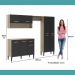 Cozinha Compacta Arizona Glam Carvalho com Preto Carraro